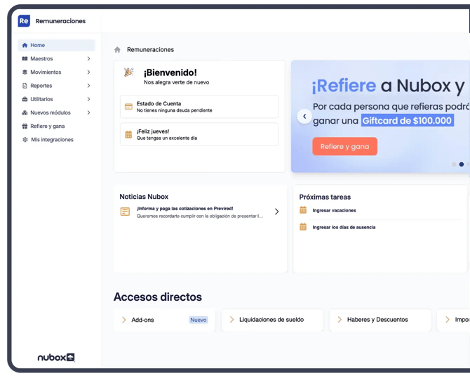 Mockup | Software de Remuneraciones | Color