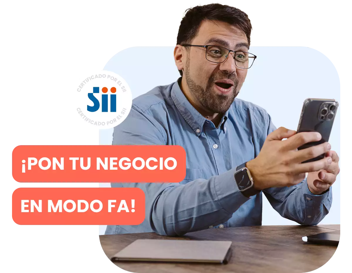 hombre sorprendido sosteniendo un celular acompañado de un texto 